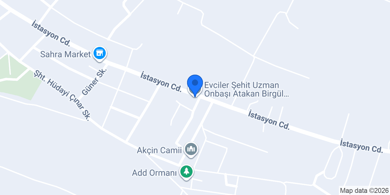 Evciler Şehit Uzman Onbaşı Atakan Birgül Çok Programlı Lisesi konumu