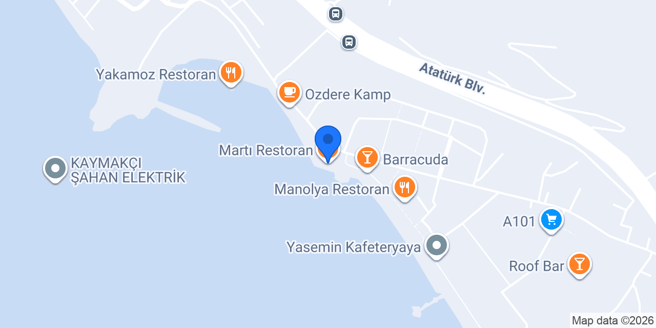Martı Restoran konumu