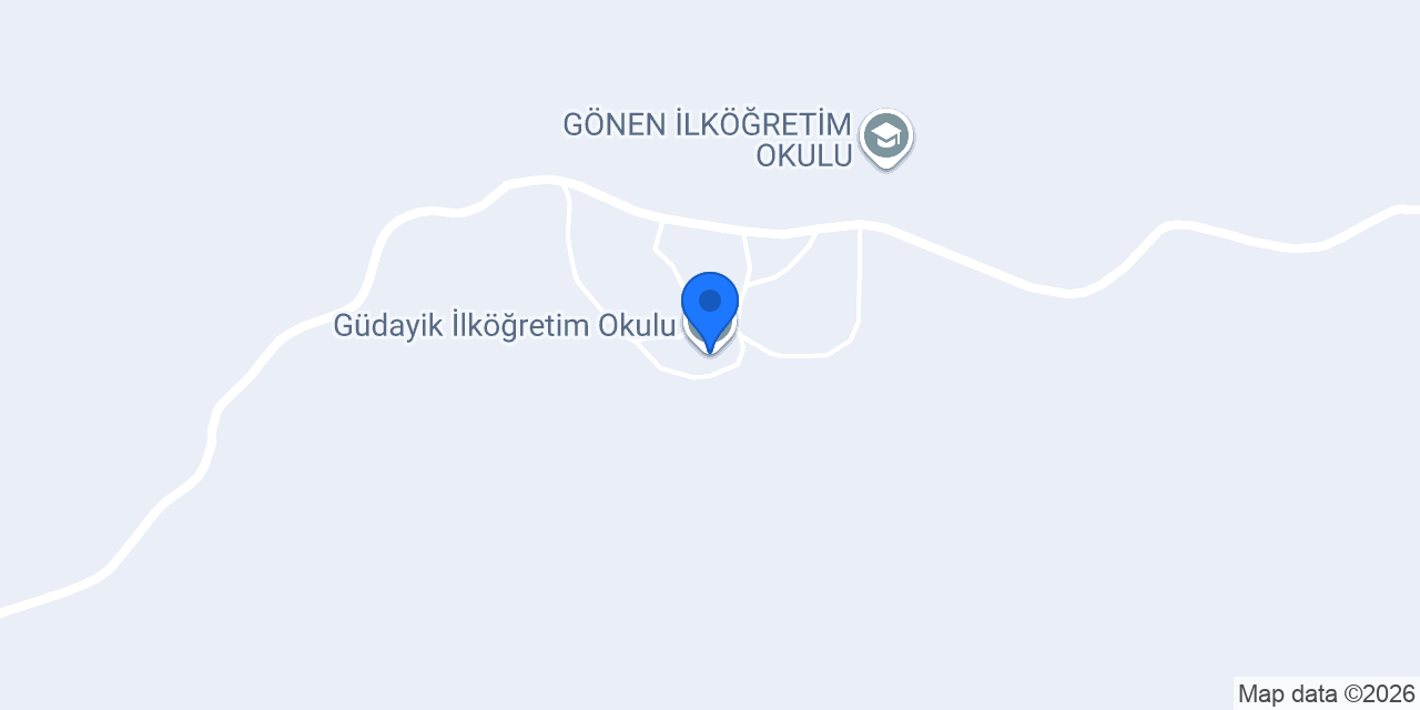 Güdayik İlköğretim Okulu konumu