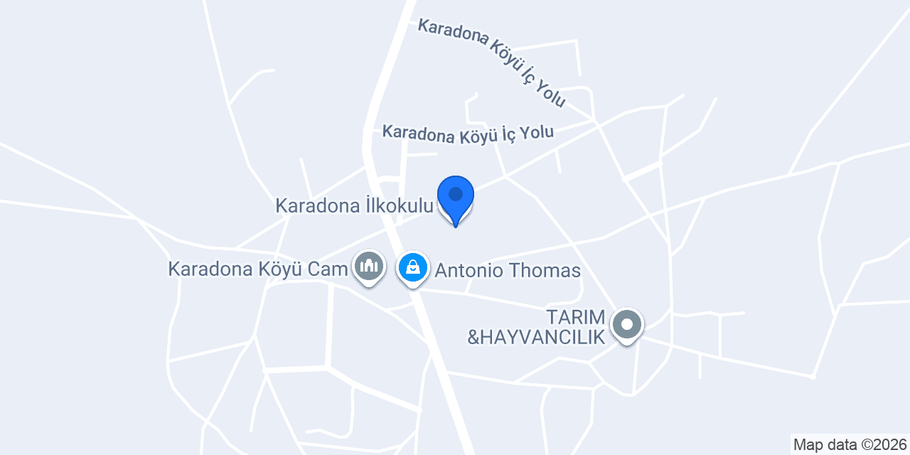 Karadona İlkokulu konumu