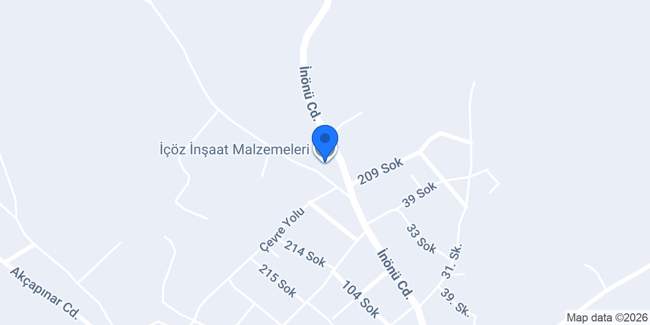 İçöz İnşaat Malzemeleri konumu