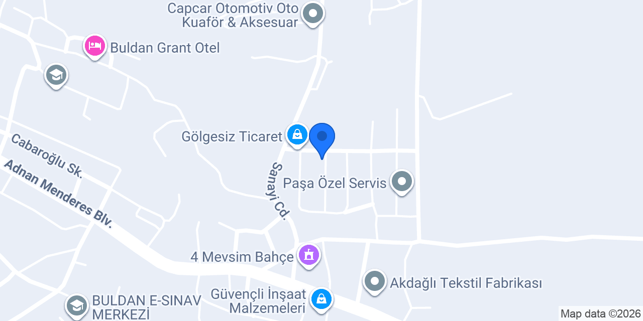 Ener Oto Lastik konumu