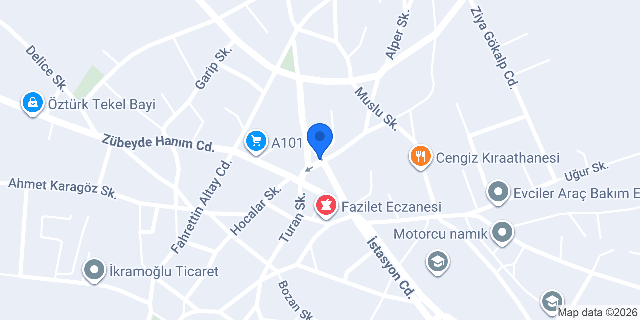 Ayyıldız Veteriner Kliniği konumu