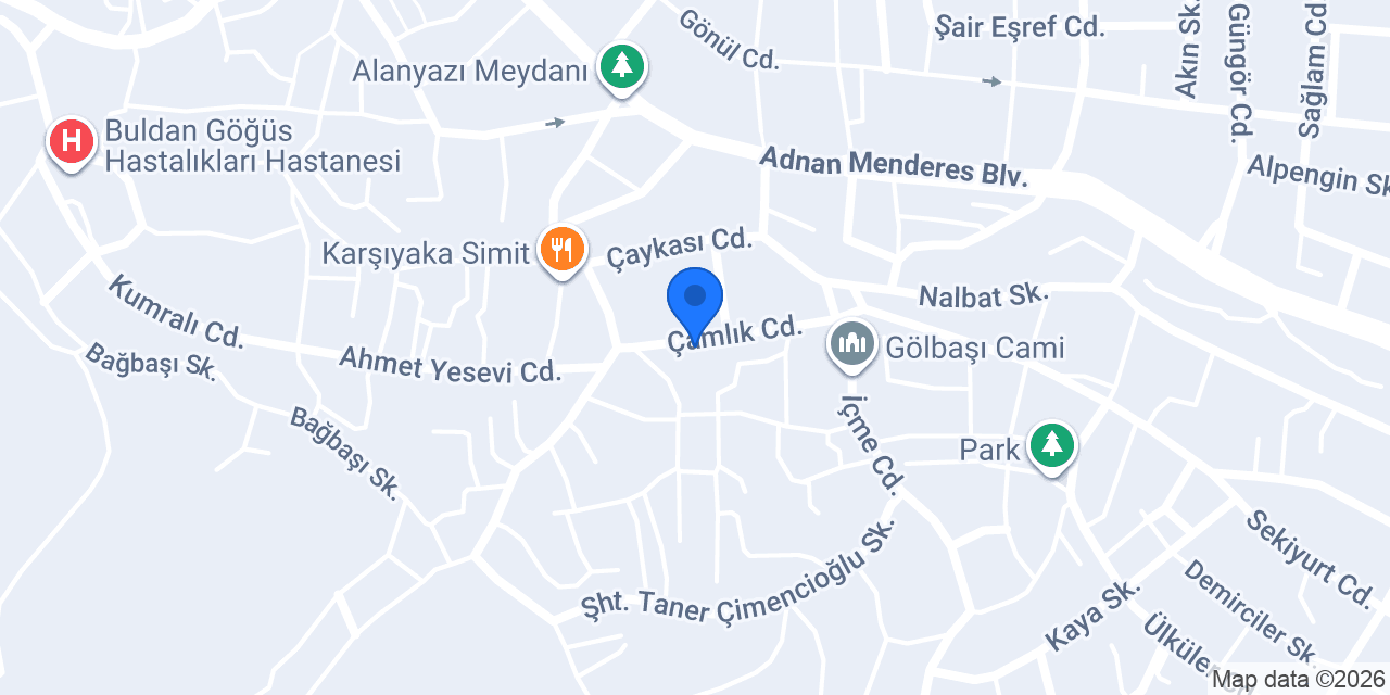 Gökçem 2 sütlü simit salonu konumu