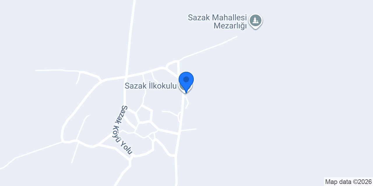 Sazak İlkokulu konumu