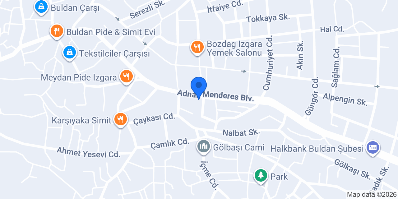 Serbest Muhasebeci Duran Ayçiçek konumu