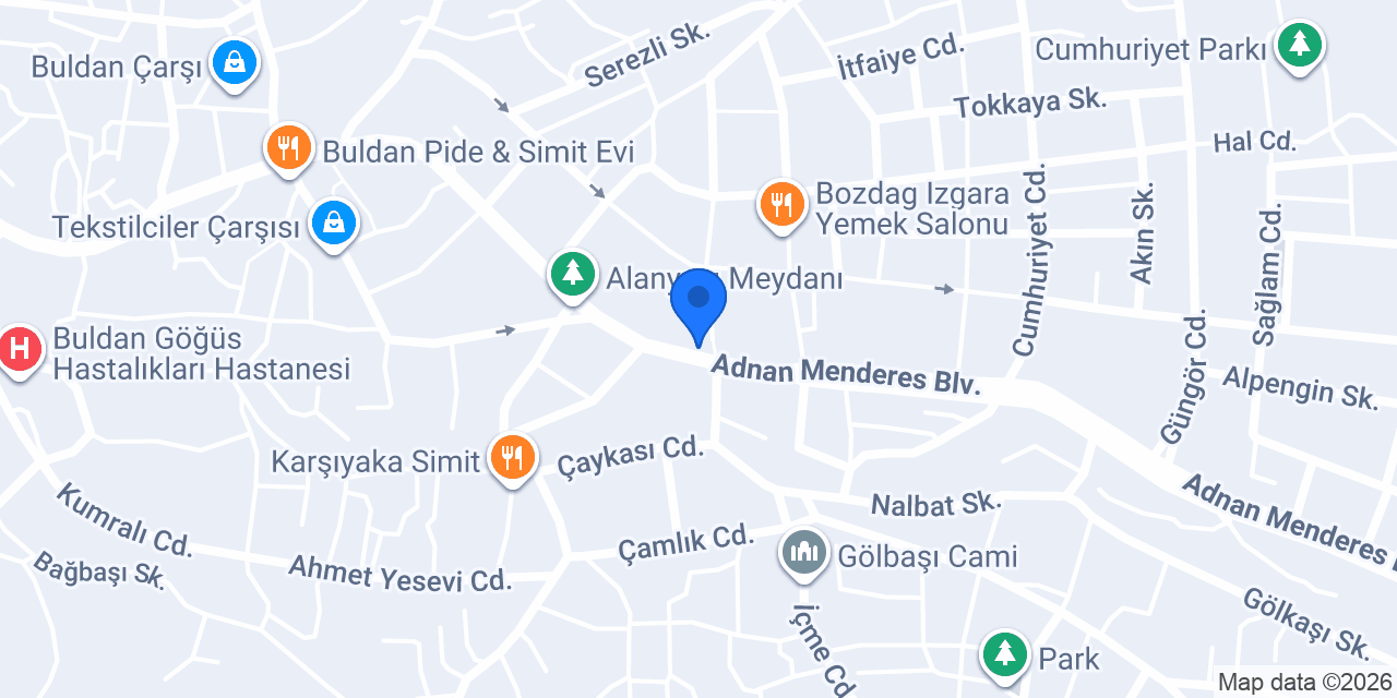 Ptt-Buldan Şubesi konumu