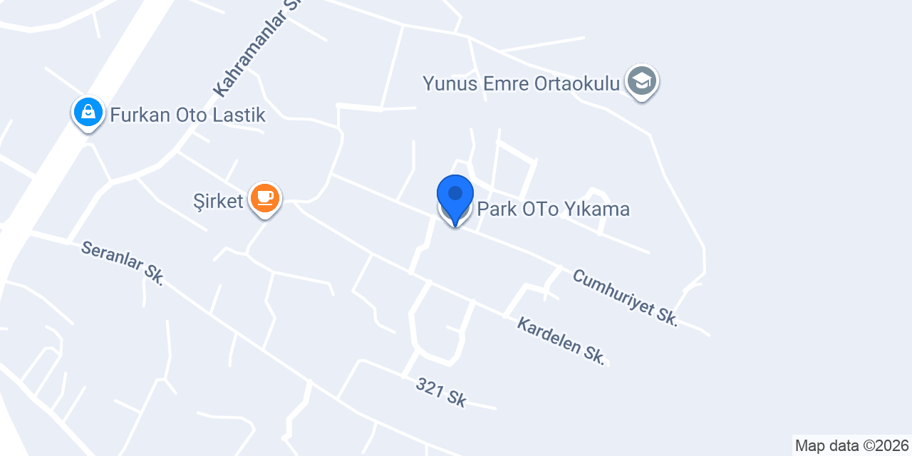 Park OTo Yıkama konumu