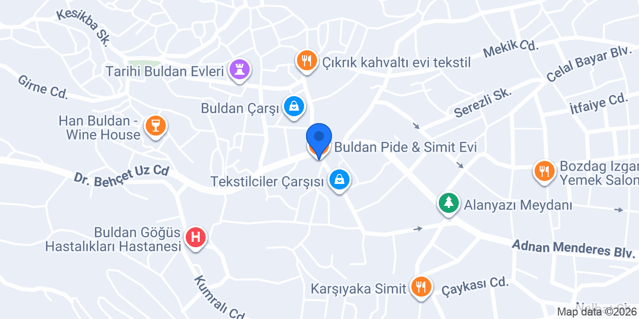 Buldan Pide & Simit Evi konumu