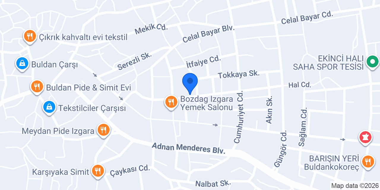 Çam Yıldızı Sofrası konumu