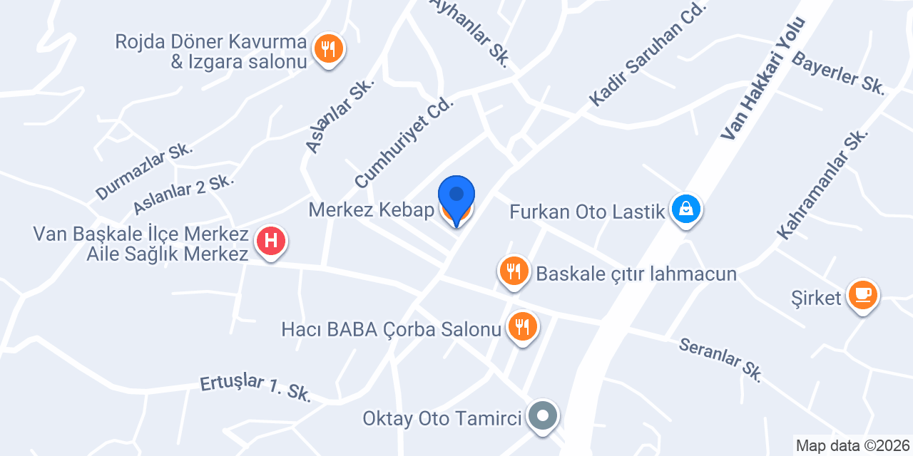Merkez Kebap konumu