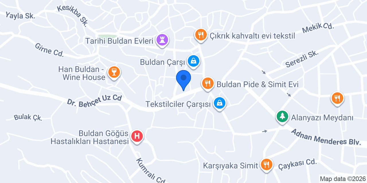 Aras Kargo Buldan Şubesi konumu