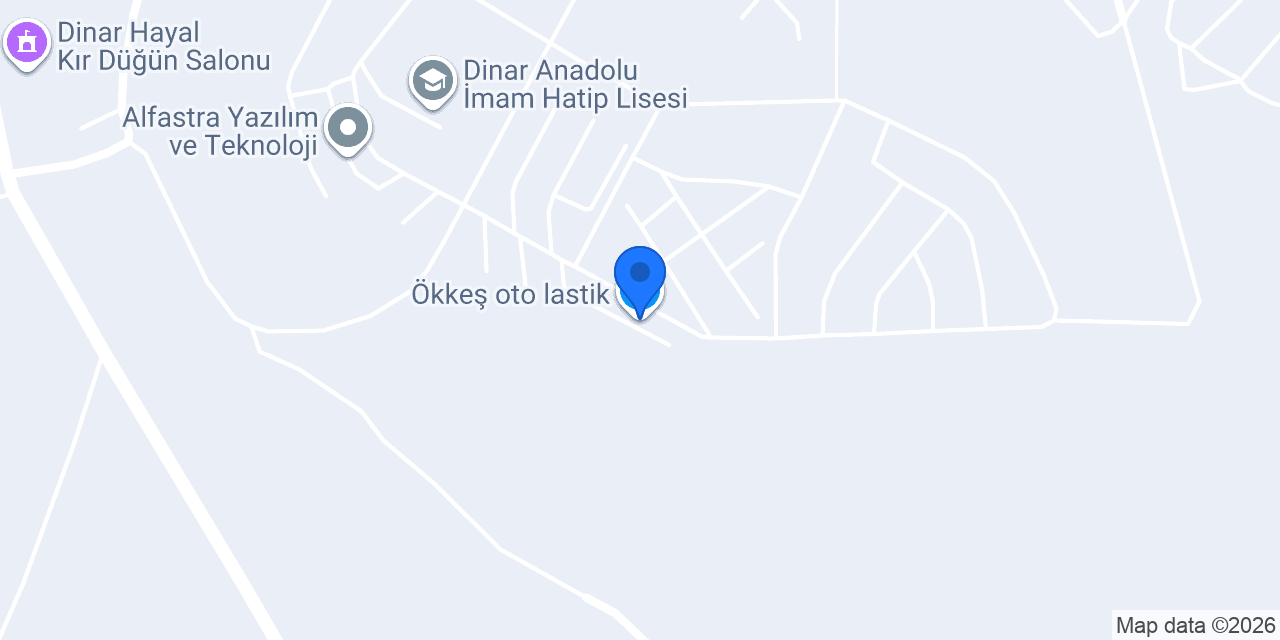 Ökkeş oto lastik konumu