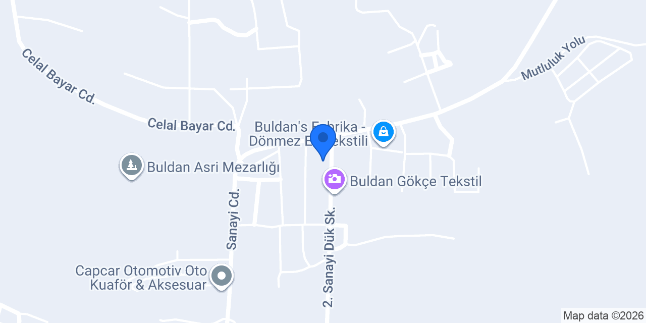 KARACA tekstil M.Ş.Ü konumu