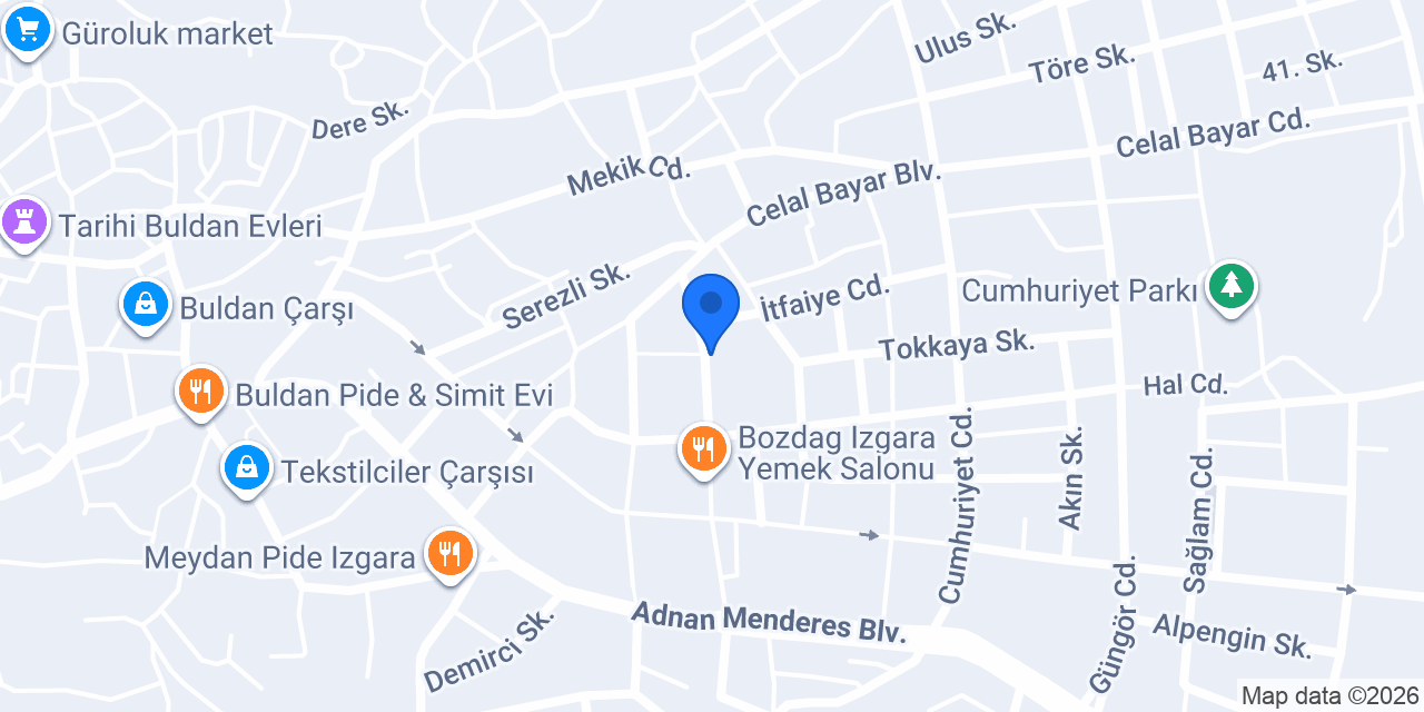 Özel Buldan Sürücü Kursu konumu
