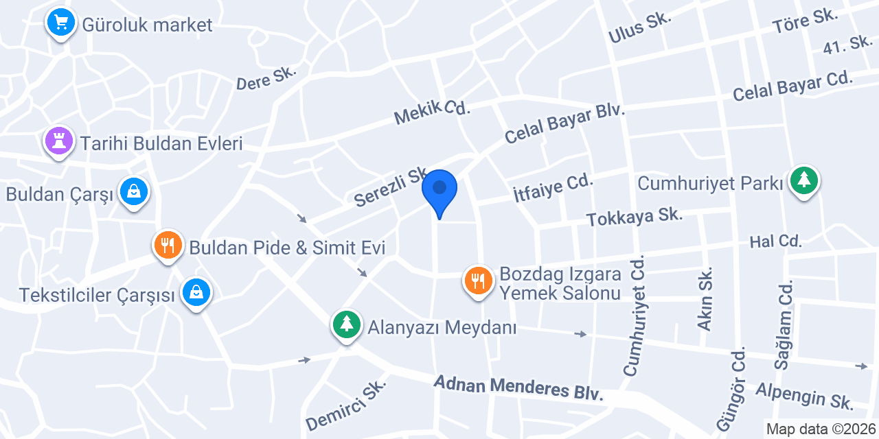Özgür Tarım - Buldan konumu