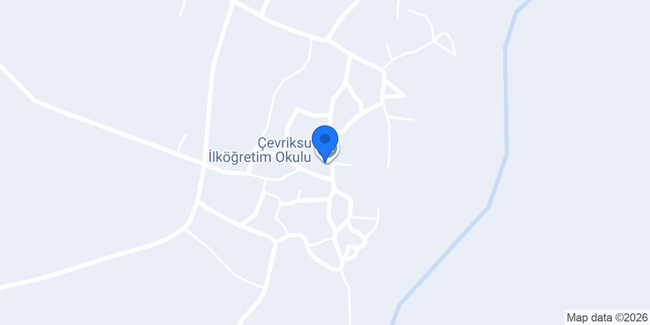 Çevriksu İlköğretim Okulu konumu