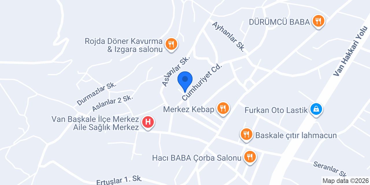 Ptt-başkale Şubesi konumu