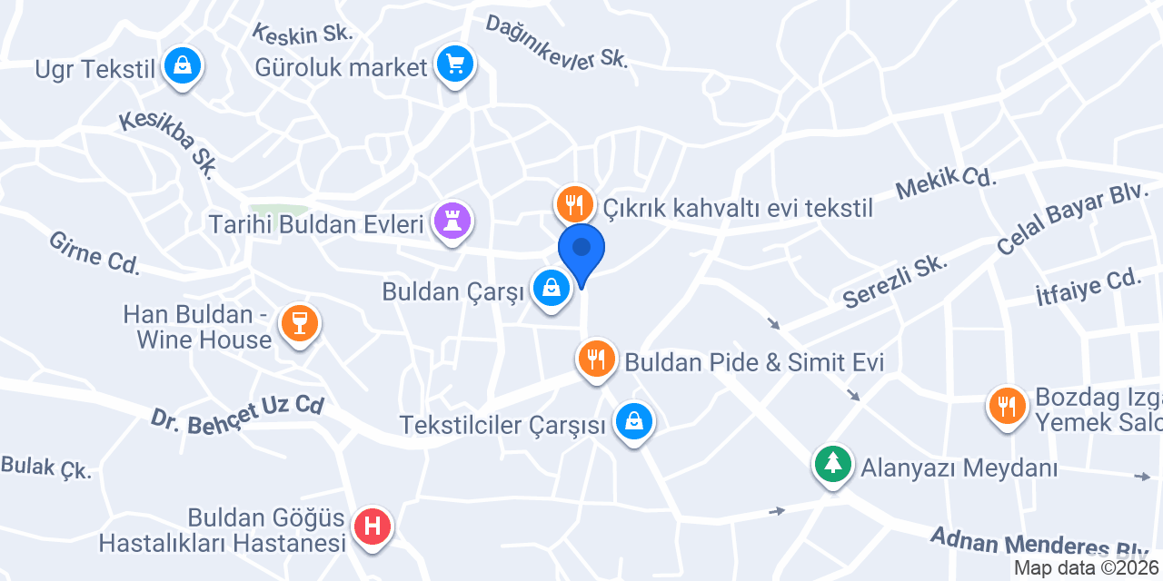 Meralce Butik konumu