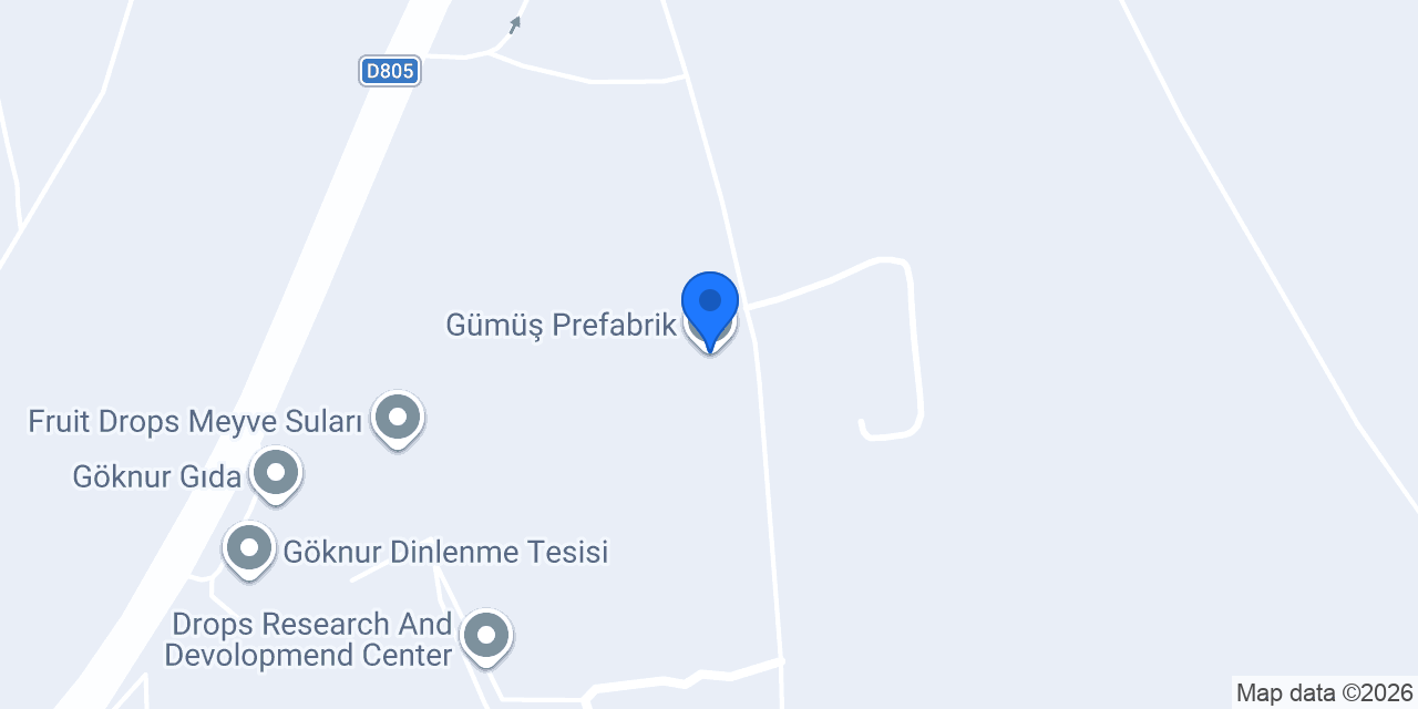 Gümüş Prefabrik konumu