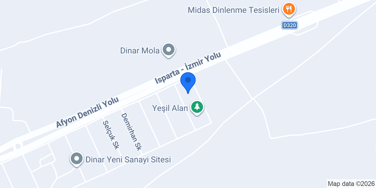 Acarlar Dokuma Sanayi konumu