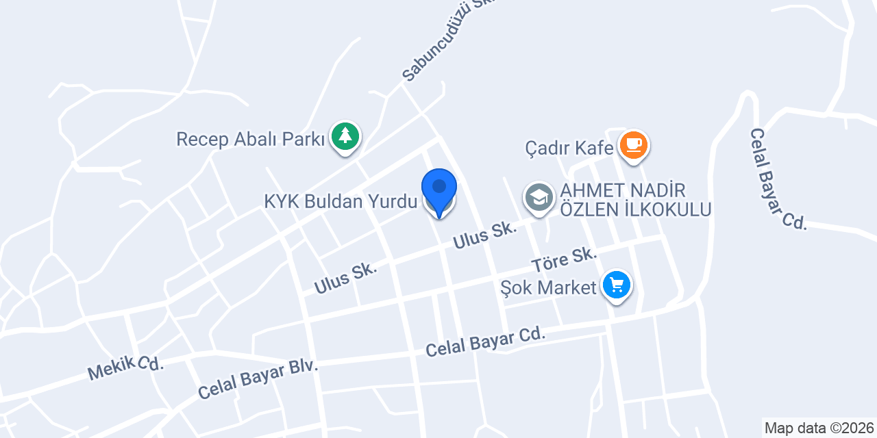 KYK Buldan Yurdu konumu