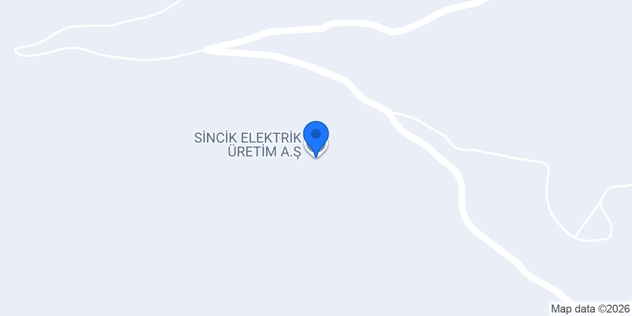 SİNCİK ELEKTRİK ÜRETİM A.Ş. konumu