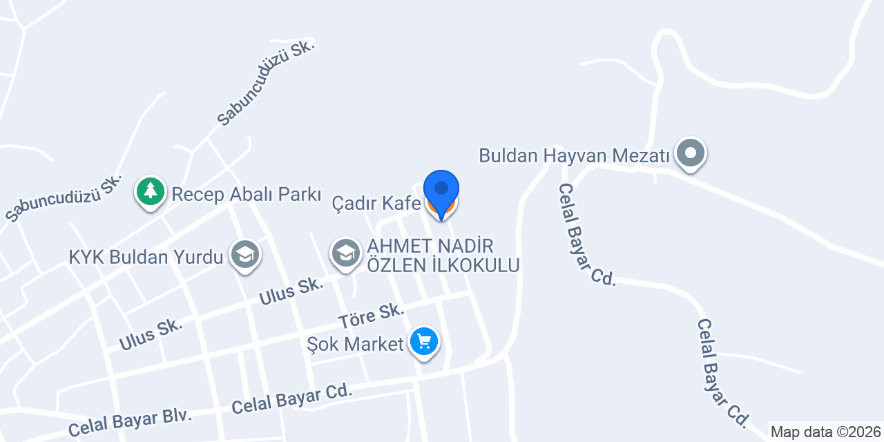 Çadır Kafe konumu