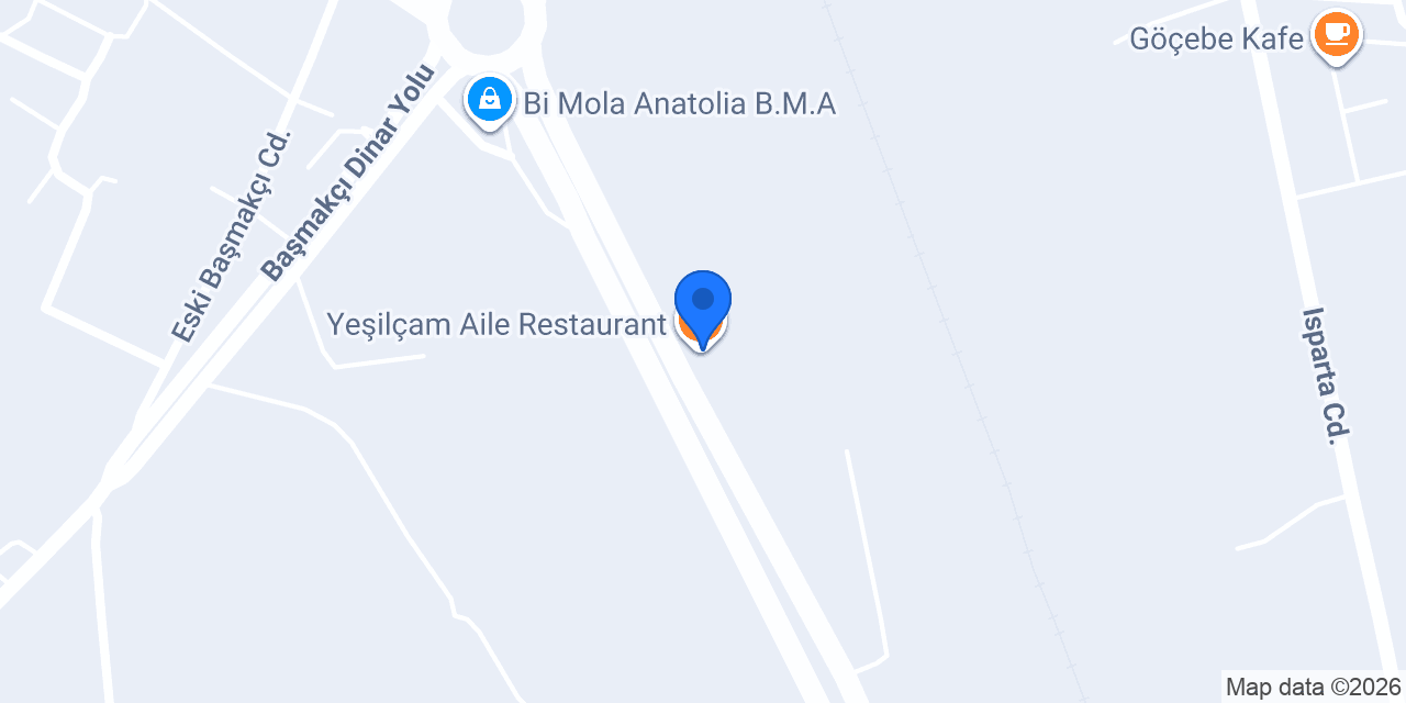 Yeşilçam Aile Restaurant konumu