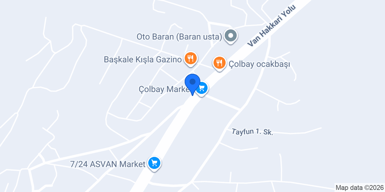 Başkale Oto Tamir ve Bakım servisi konumu