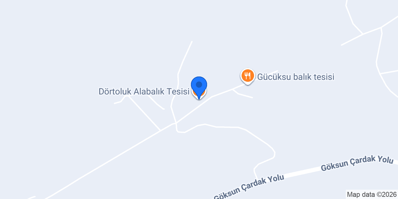 Dörtoluk Alabalık Tesisi konumu
