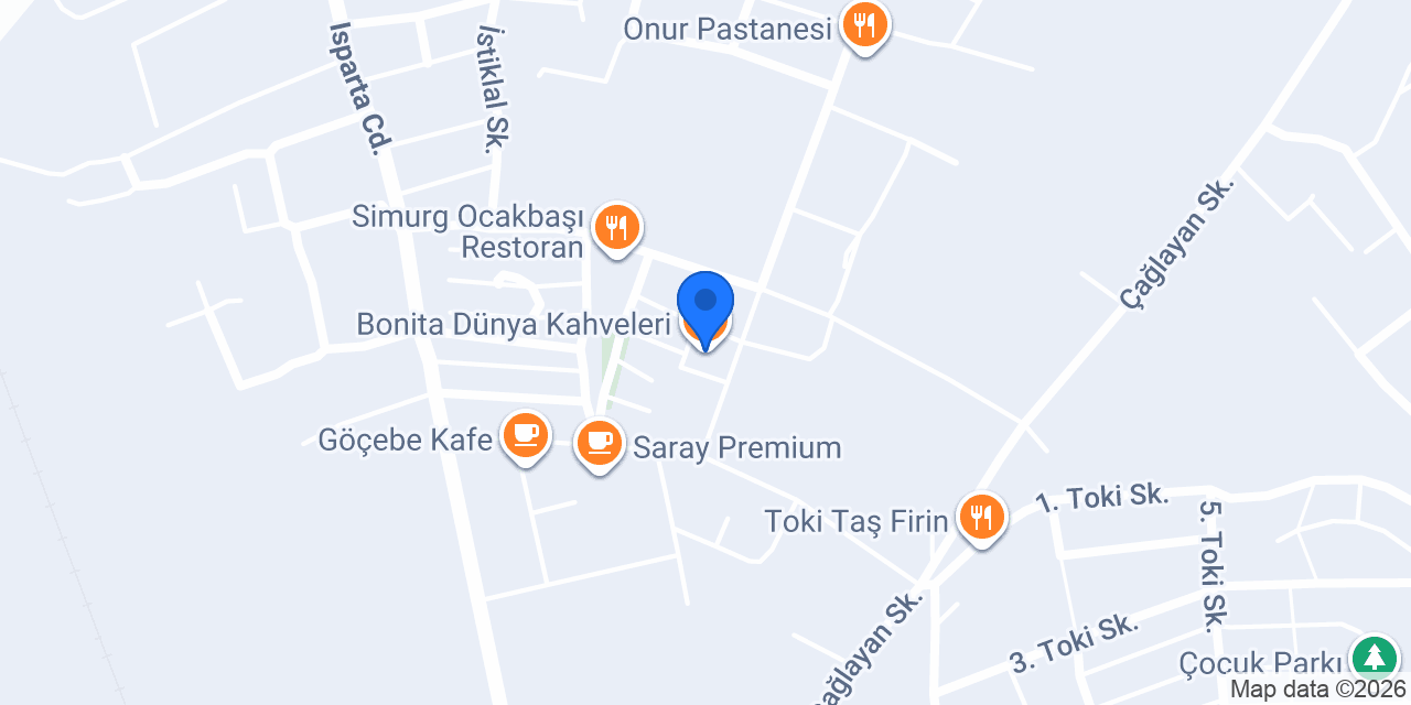 Bonita Dünya Kahveleri konumu