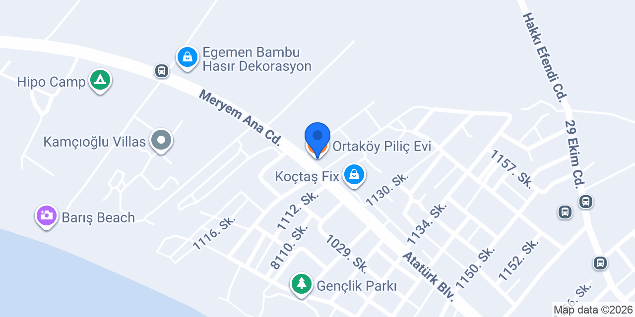 Ortaköy Piliç Evi konumu