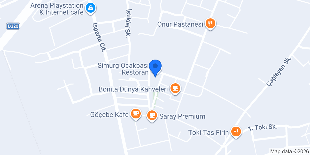 Simurg Ocakbaşı Restoran konumu