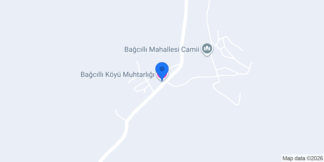 Bağcıllı Köyü Muhtarlığı konumu