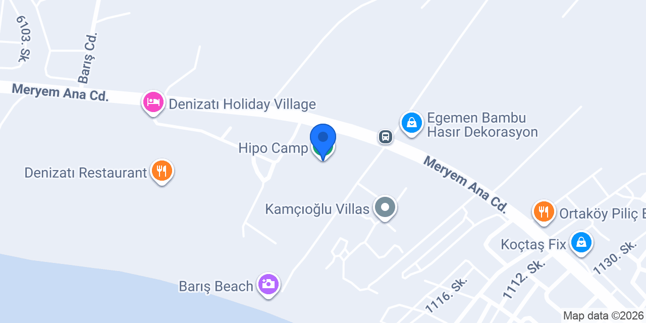 Hipo Camp konumu