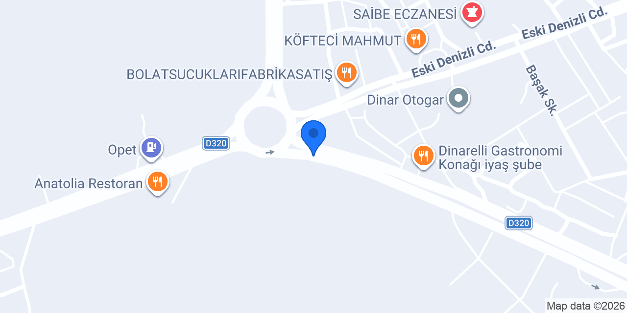 GÜVEN TRAKTÖR DİNAR konumu