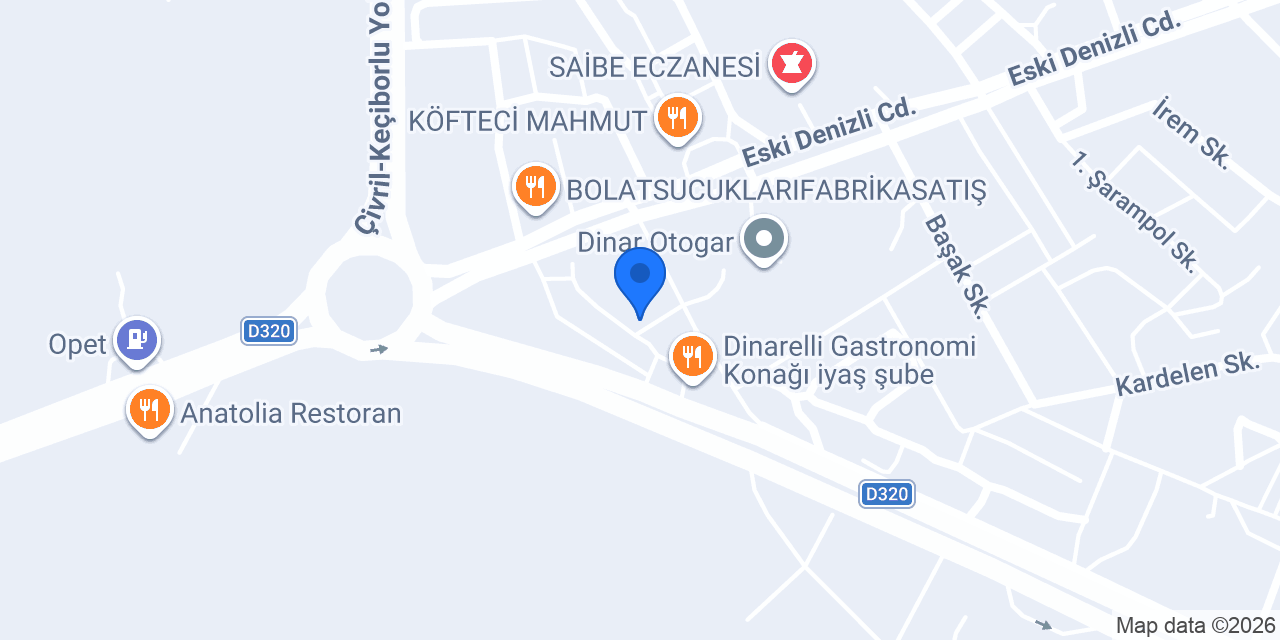 Dinarelli Iyaş Şube konumu