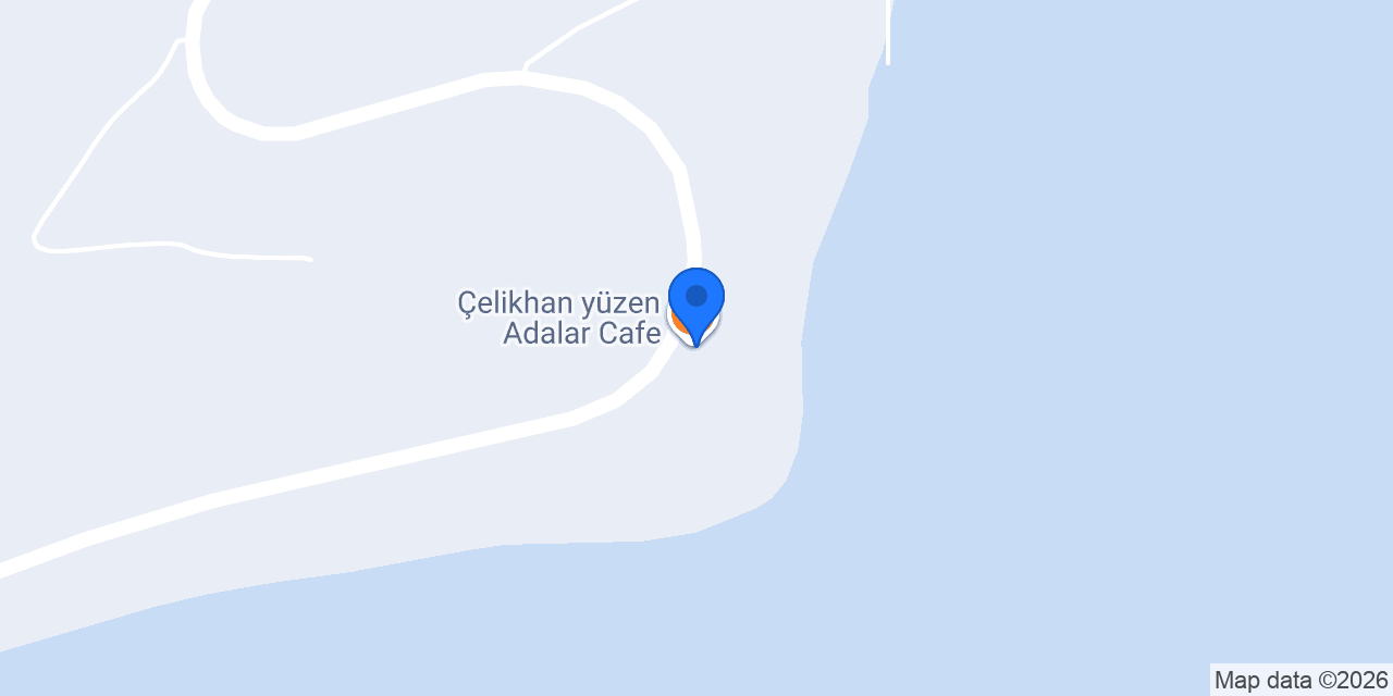 Çelikhan yüzen Adalar Cafe konumu