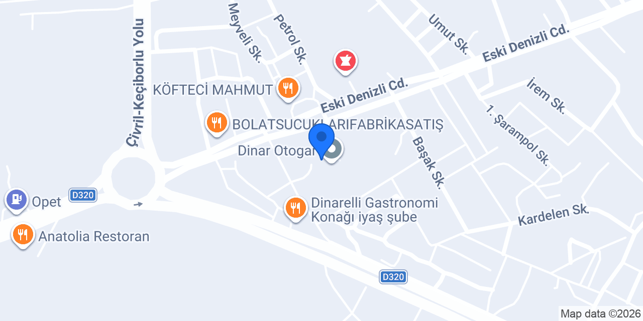 Pamukkale Turizm konumu
