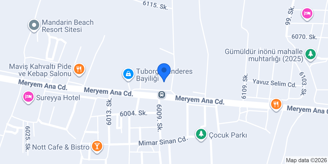 TURAN MOBİLYA gümüldür konumu