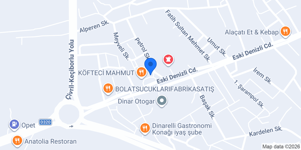 YÜCEL OTO KUAFÖR konumu