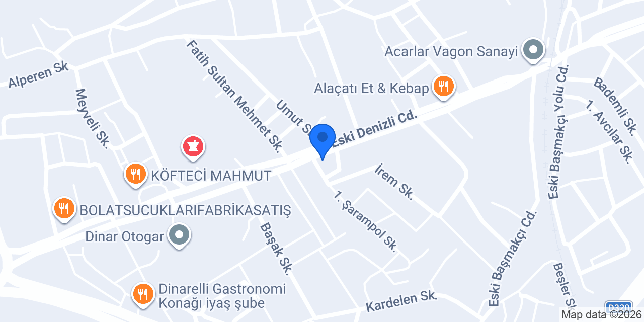 DHL eCommerce - Dinar Şubesi konumu