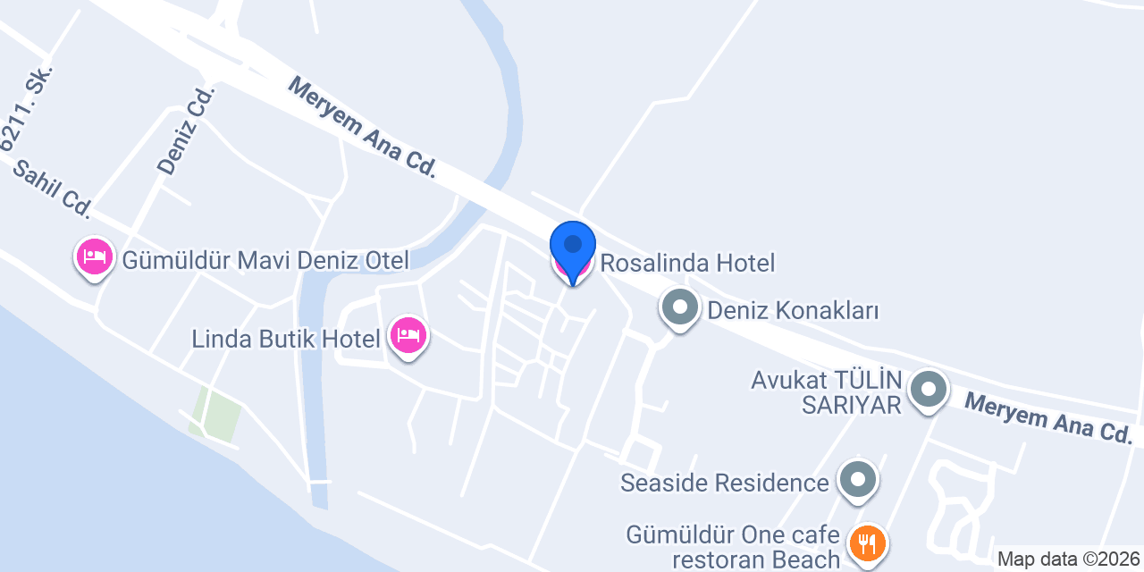 Rosalinda Hotel konumu