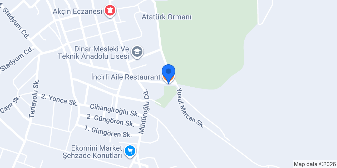 İncirli Aile Restaurant konumu