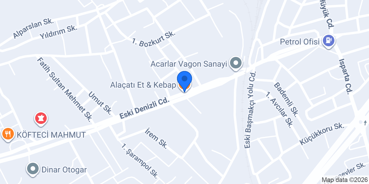 Alaçatı Et & Kebap konumu