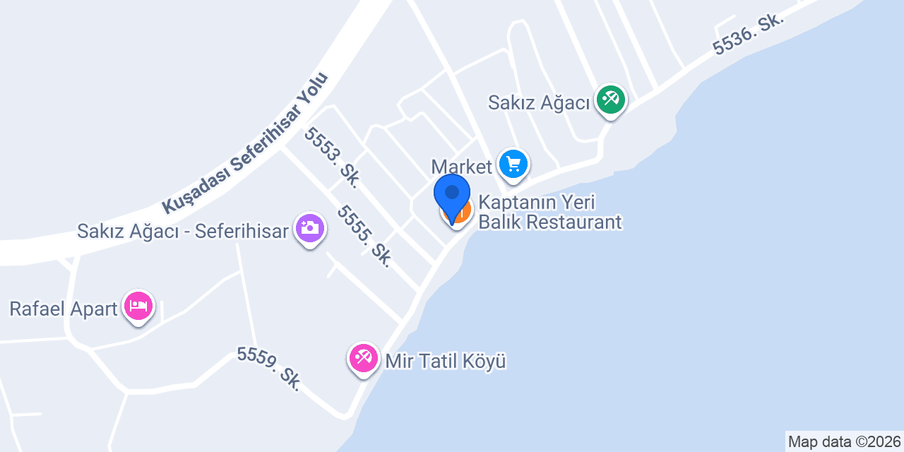 Kaptanın Yeri Balık Restaurant konumu