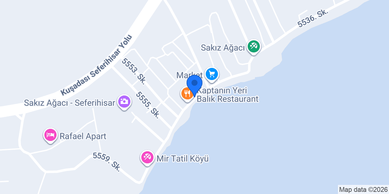Sakızağacı Balık Restaurant konumu