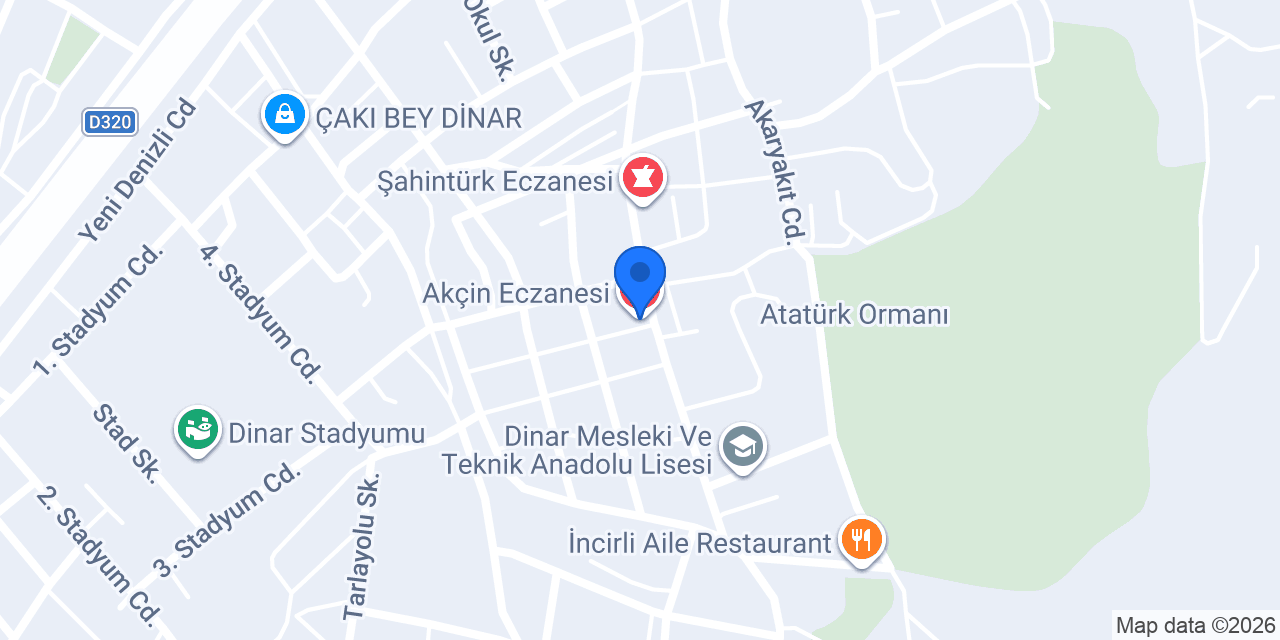 Tok Eczanesi konumu
