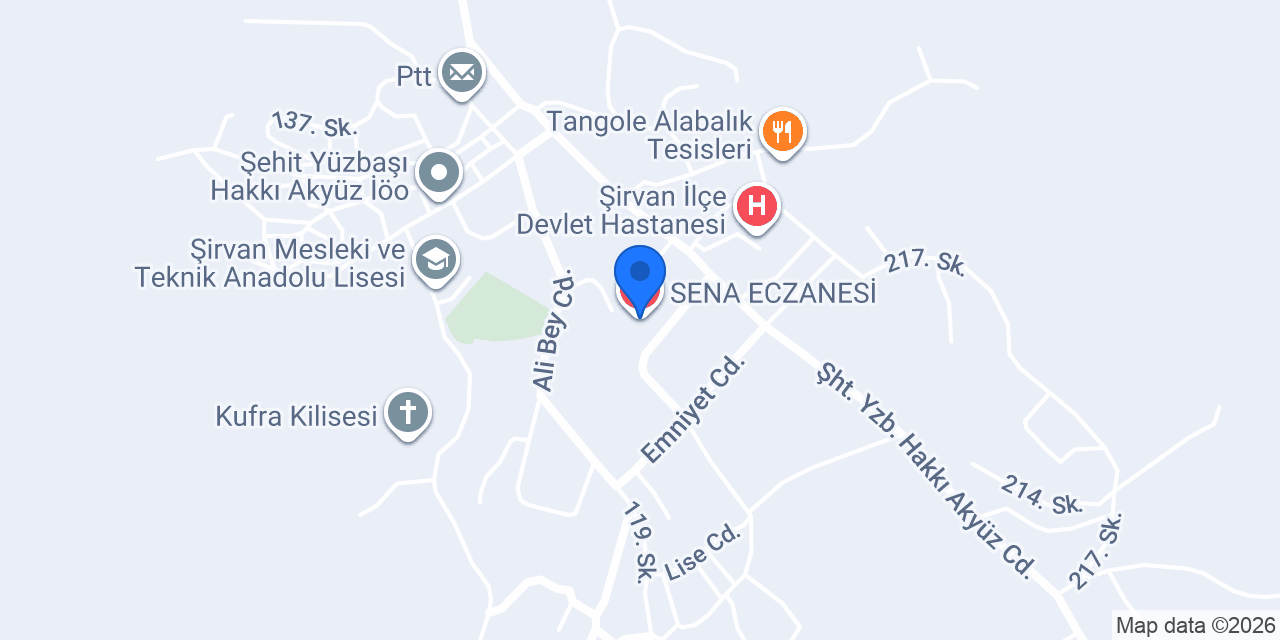 SENA ECZANESİ konumu